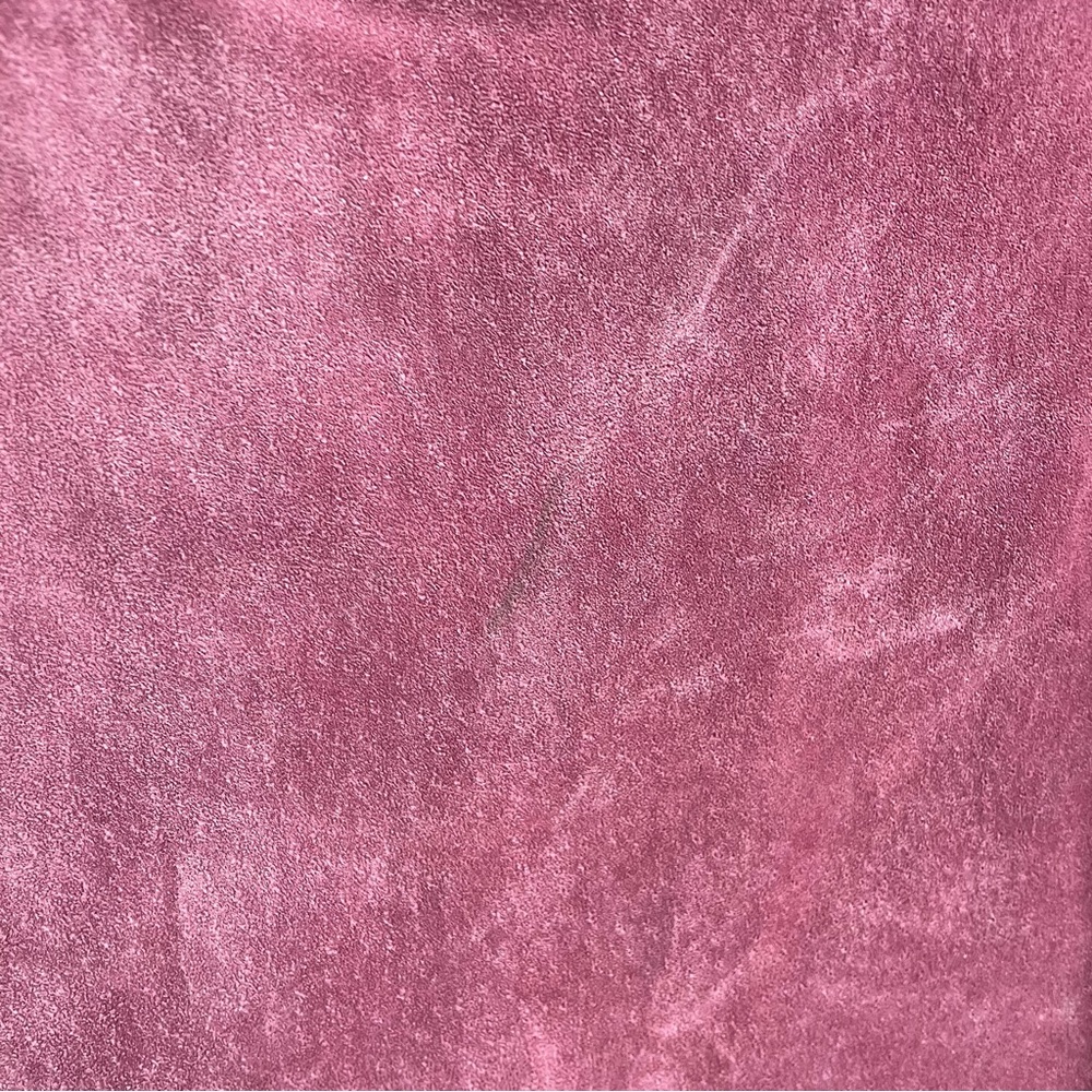 Vintage Margaret Godfrey Pink Suede Leather Skirt - Picture 3 of 6